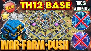 Top-5 Th12 Best For War Rank Farm And Cwl Base With Copy Links Anti 3 Star Th12 Anti Air