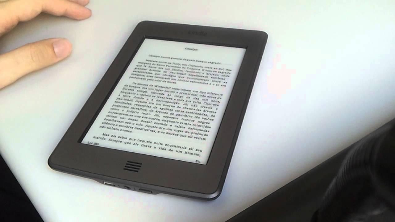 review amazon kindle touch em português YouTube