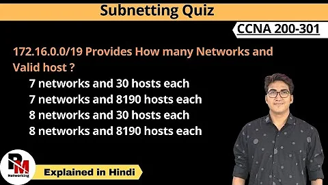 #Subnetting Practice | 172.16.0.0/19 Networks and Valid Host per network |