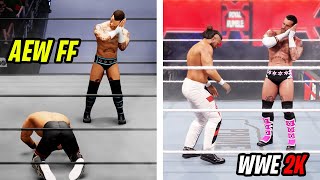 WWE 2K vs AEW Fight forever - Finisher &amp; Character Graphics (which is better)