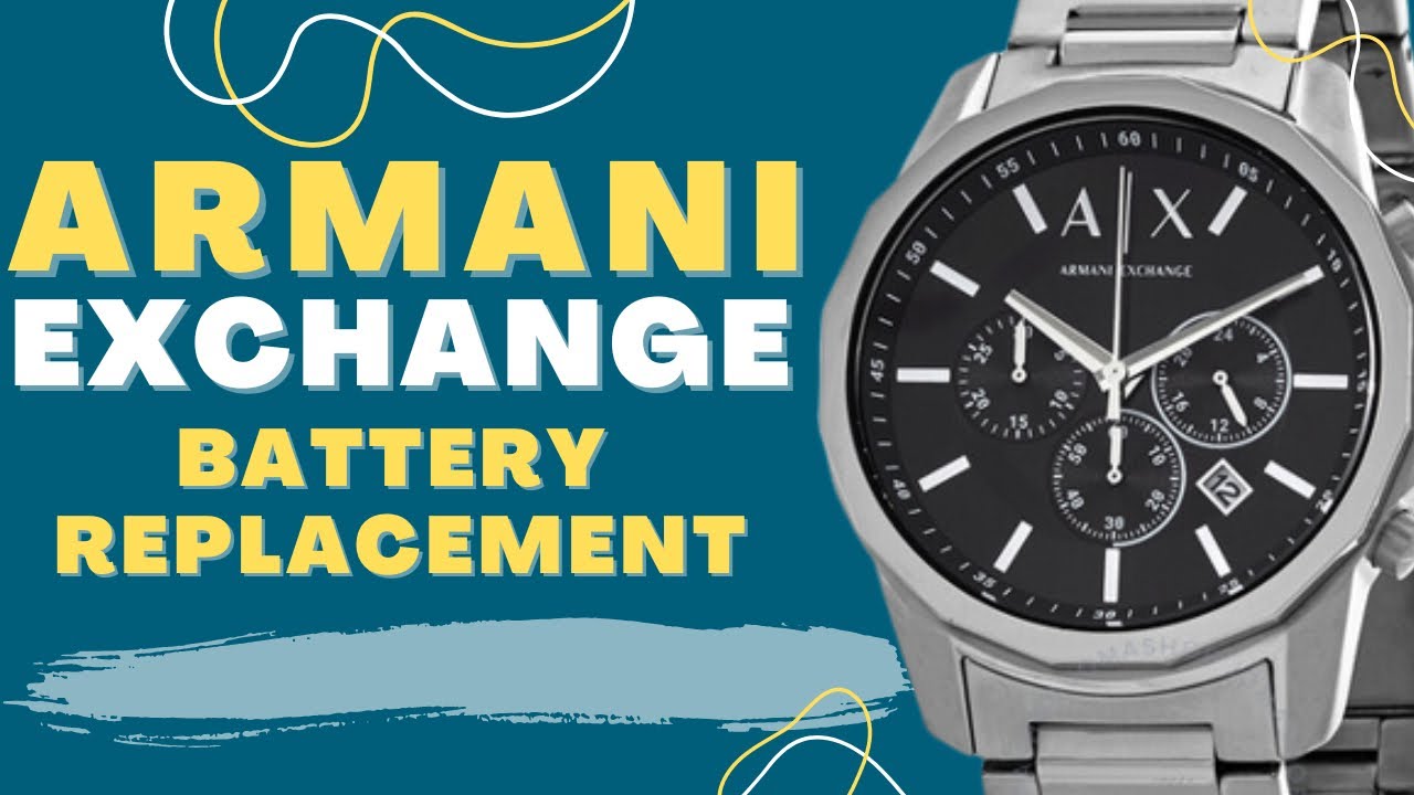 Armani Exchange Battery Replacement | Diy - YouTube
