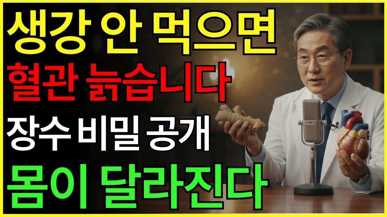 생강이 당신을 살립니다 — 심장·혈관을 동시에 지켜주는 가장 쉬운 습관 | 심장건강 | 혈관 | 항염 | 장수