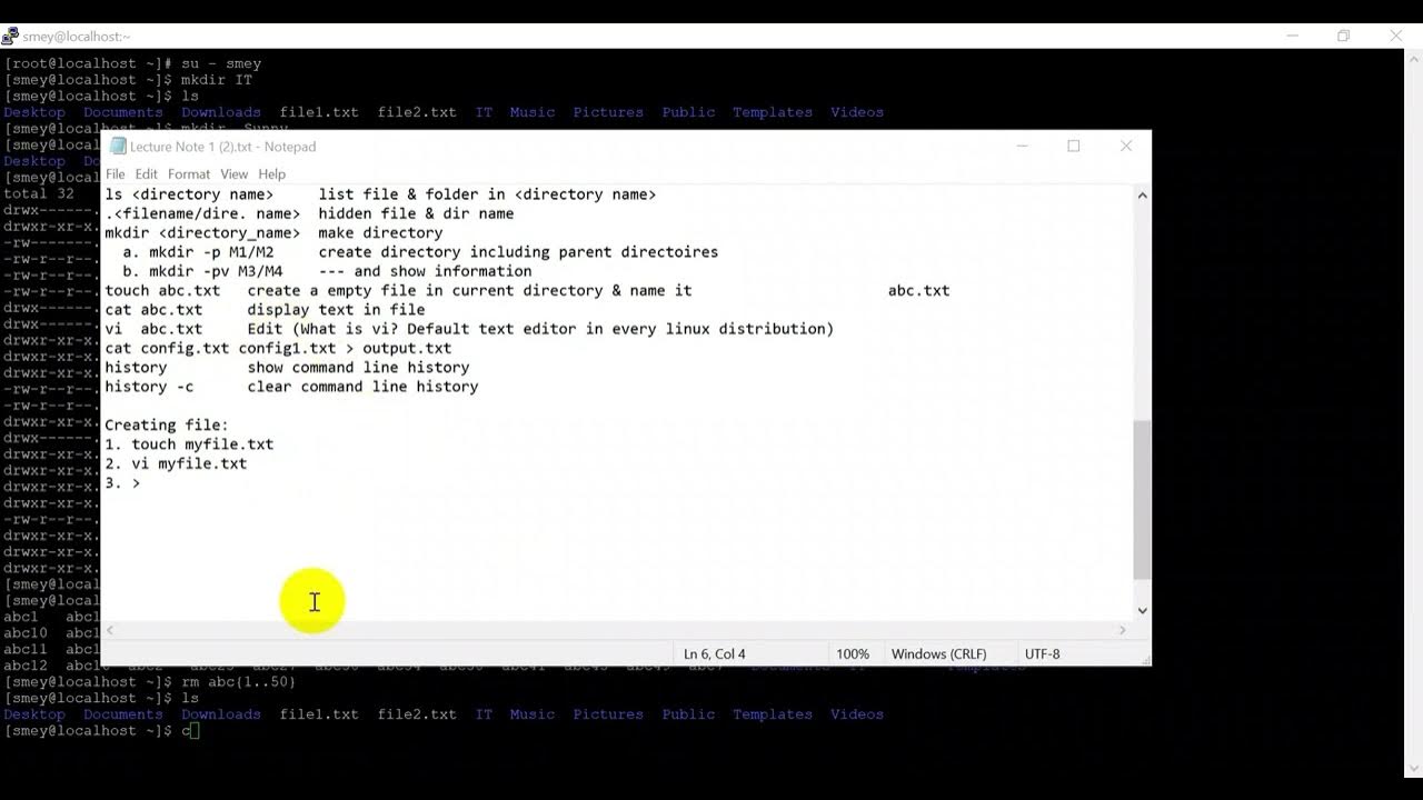 Part 2: How to use command Linux on CentOS. របៀបប្រើប្រាស់ command ...