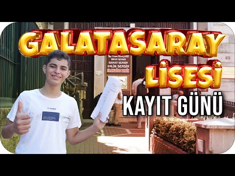 LGS Birincisiyle Galatasaray Lisesi Okul Kaydına Gittik 😯☄️