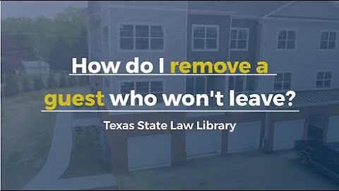 How do I remove a guest who won't leave?