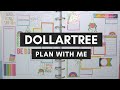 Dollar Tree & Happy Planner Teacher Stickers Plan With Me - Catch All Vertical Happy Planner