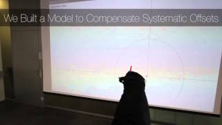 Modeling Distant Pointing for Compensating Systematic Displacements