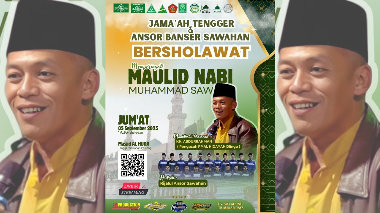 🔴JAMA'AH TENGGER DAN ANSOR BANSER SAWAHAN BERSHOLAWAT MAULID NABI MUHAMMAD SAW🔴05-09-2025