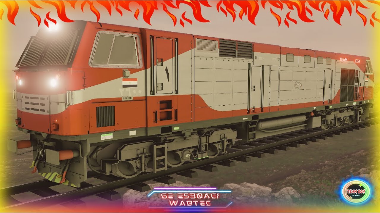 #سكك_حديد_مصر ...تنزيل اضافة جرار الجنيرال (الوابتك) الخاصة بفريق TEAM EGY لمحاكي القطار😱🔥🤩⛔