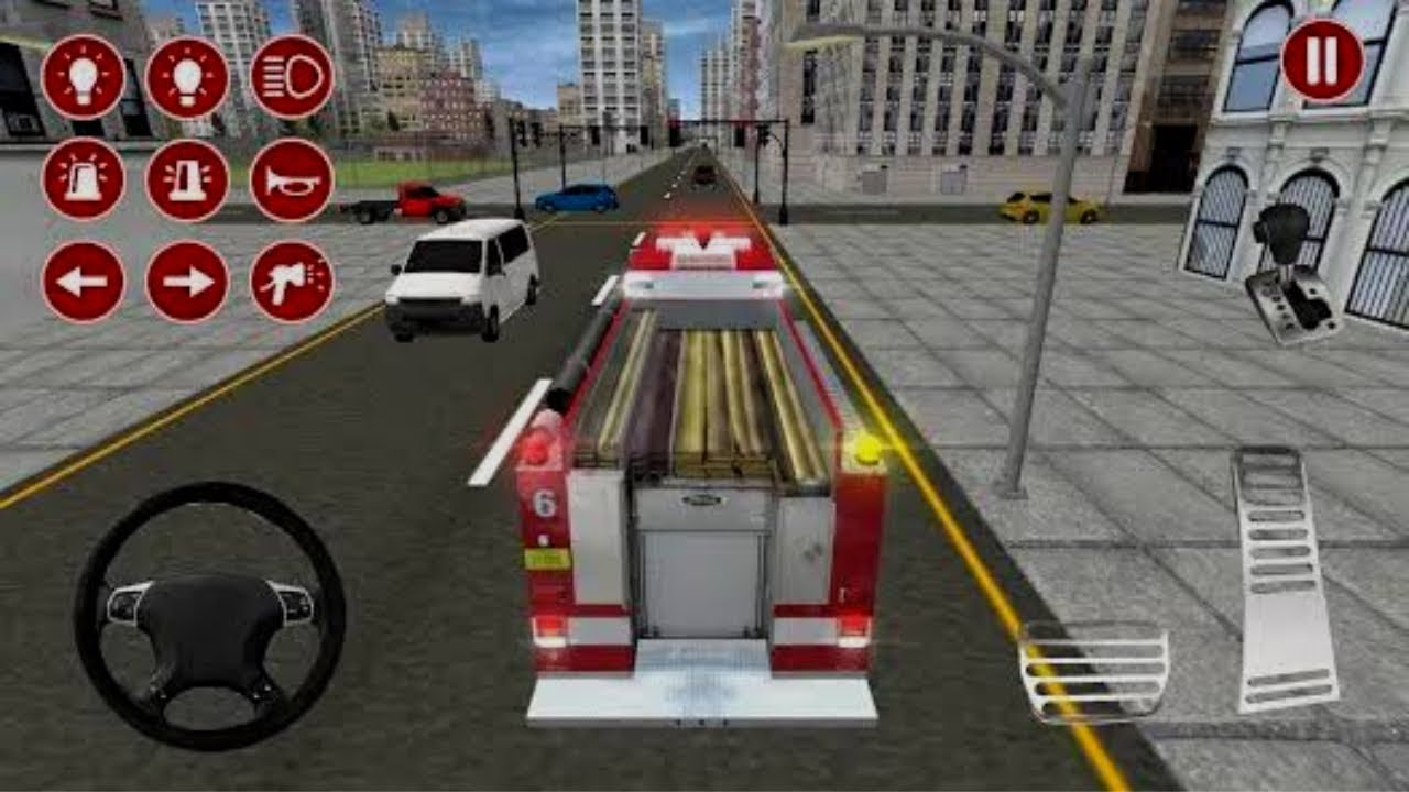 Real Fire Truck Simulator Driving - Fireman’s Daily Job-Fire Fighter -Android Game Play