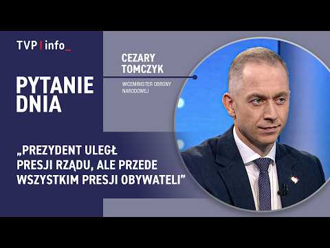 Cezary Tomczyk: Prezydent uległ presji rządu, ale przede wszystkim presji obywateli | PYTANIE DNIA