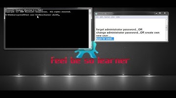 Hack Windows Administrator Password using cmd