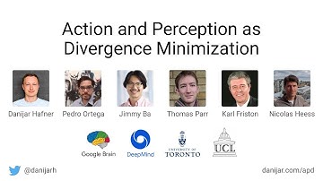 Action and Perception as Divergence Minimization