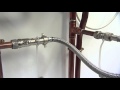 Repressurising a boiler with an external filling hose