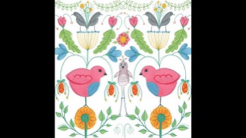 Illustration Folk Pattern Timelapse