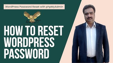 Rest WordPress Password using phpMyAdmin (English Language)
