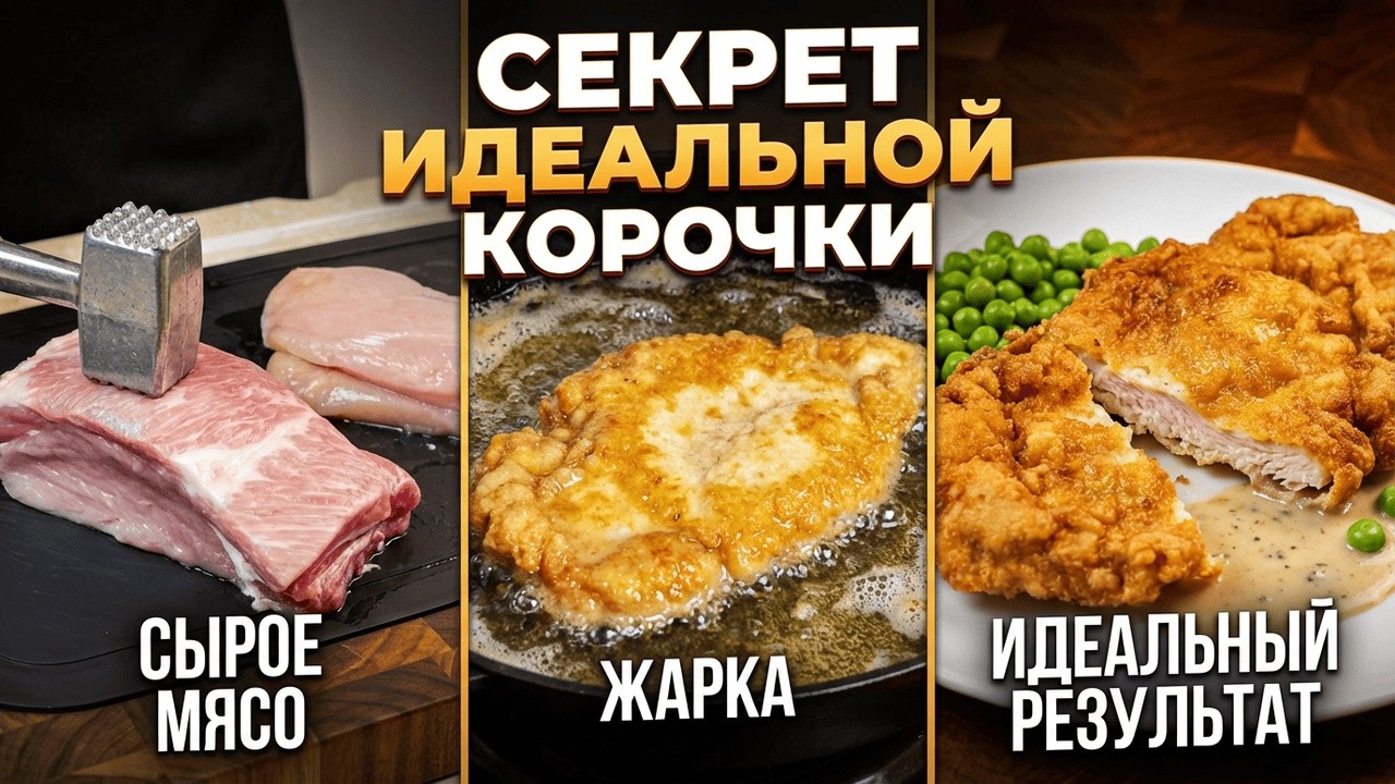 Парижский Шницель по-домашнему — лучше, чем в ресторане.