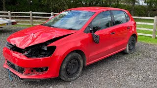 CRASH DAMAGED VW POLO FROM COPART BUT DID WE GET STUNG ???