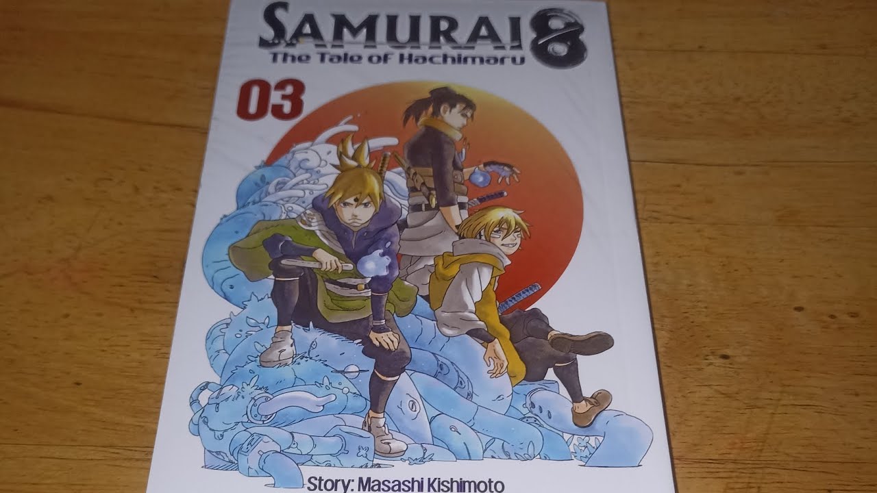 Unboxing Komik Samurai 8 the tale of Hachimaru Vol 3 Hachimaru Mewarisi
