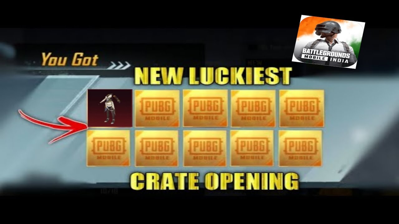 Finally bgmi New supply crate opening new luckiest creat opening