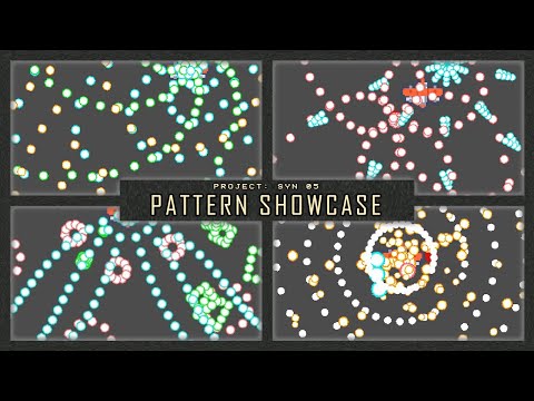 I made 5 bullet hell patterns. (Project:Syn 05)