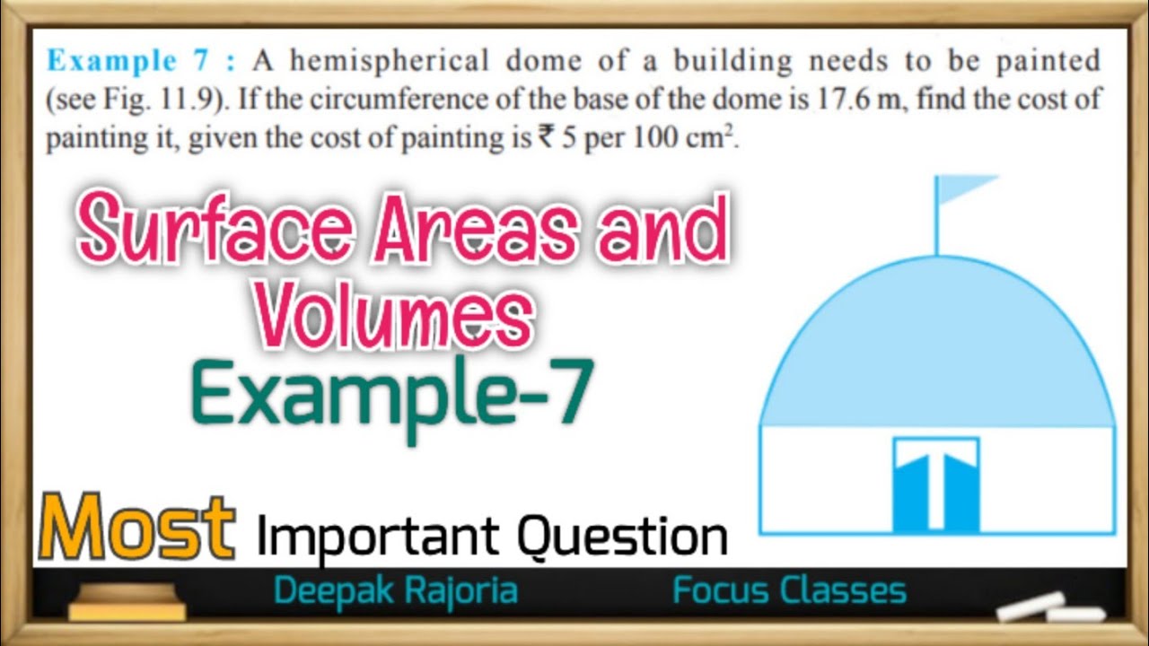 A hemispherical dome of a building needs to be painted. If the