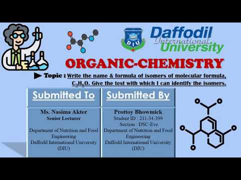 Video The Name & formula of isomers C3H6O || Present By Prottoy Bhowmick (Me) 🐸 - youtube