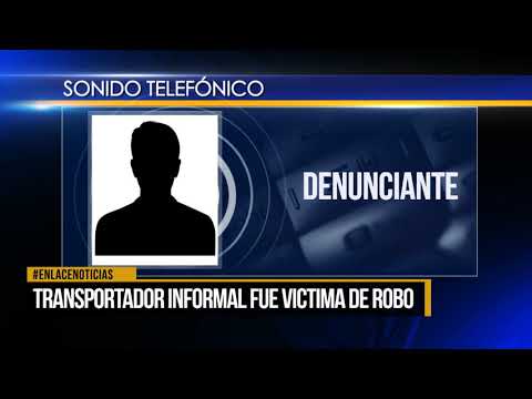 Trasportador informal fue víctima de robo