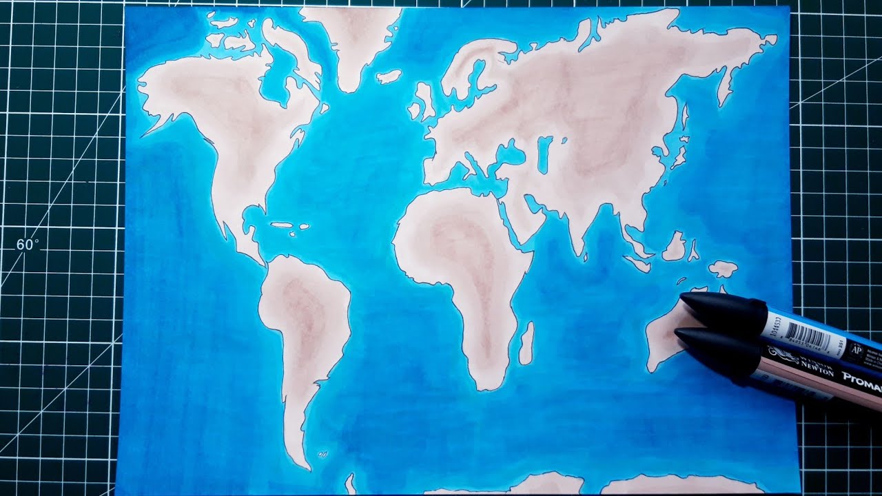 Comment Dessiner La Carte Du Monde Youtube