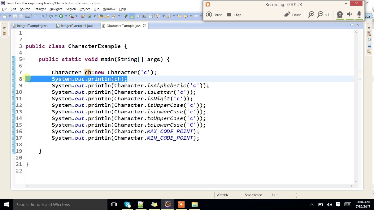 What is Character Wrapper Class in Java Language?. - YouTube