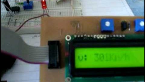 Digital Speed Meter with pic 16F628