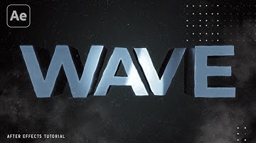 How to Create 3D Wave Text | After Effects Tutorial
