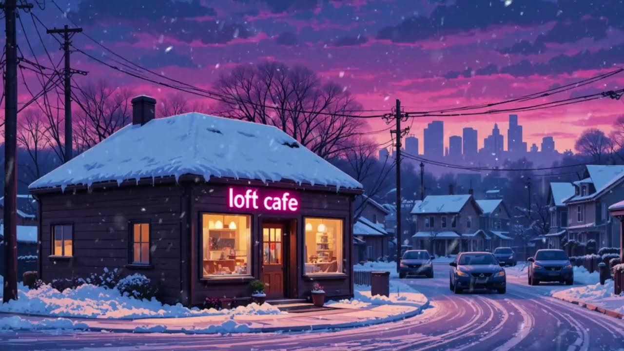 Chill Snowy City Lofi 🎶 Japanese Winter Atmosphere to Relax
