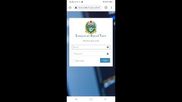 Tutorial login akun Cbt untuk ujian online deli serdang