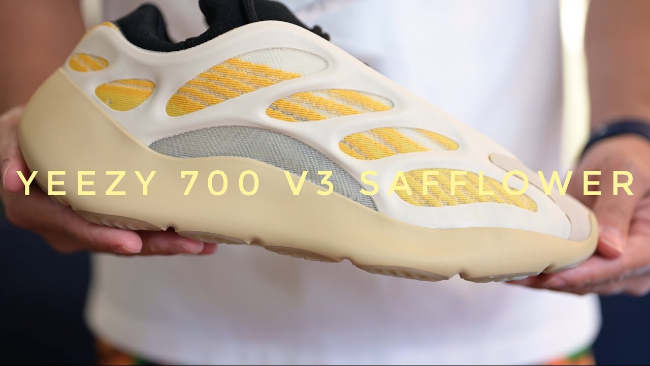 ADIDAS YEEZY 700 V3 SAFFLOWER REVIEW AND ON FEET! - YouTube
