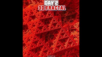 The Menger Sponge, But in 3D & Evolving Colors! 🌈 #shorts #sierpinski #3d