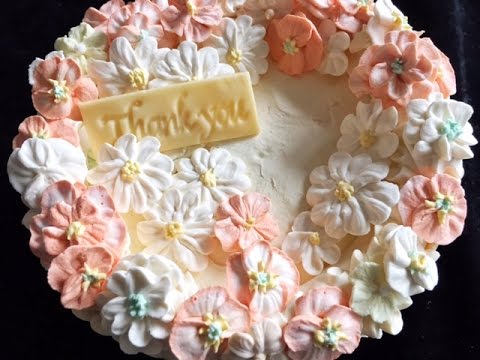 シュガークラフト フラワーデコレーションケーキ How To Make Diy Flower Decorating Cake Youtube