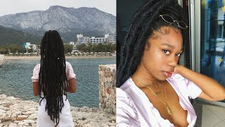 RIHANNA INSPIRED EASY REALISTIC FAUX LOCS TUTORIAL!