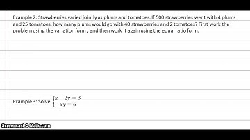 Saxon Algebra 2: Lesson 96 Examples