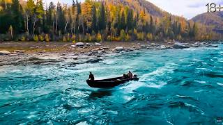 Deer hunting in the wild taiga of Siberia. Far from civilization Only Old Believers can survive here