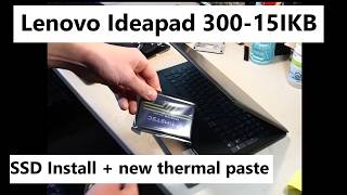 Lenovo IdeaPad 330-15IKB SSD Install & Thermal Paste Application