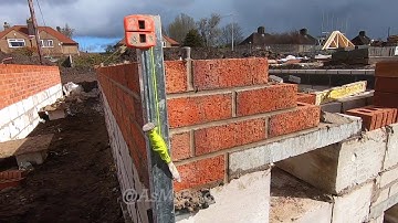 Bricklaying for beginners - setting up profiles and clamps