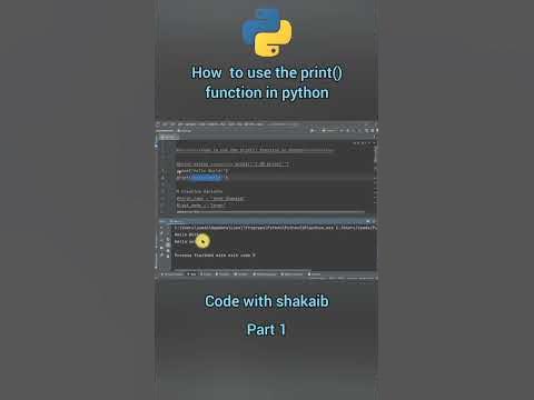 How to use the print() function in Python Programming PART1 #python # ...