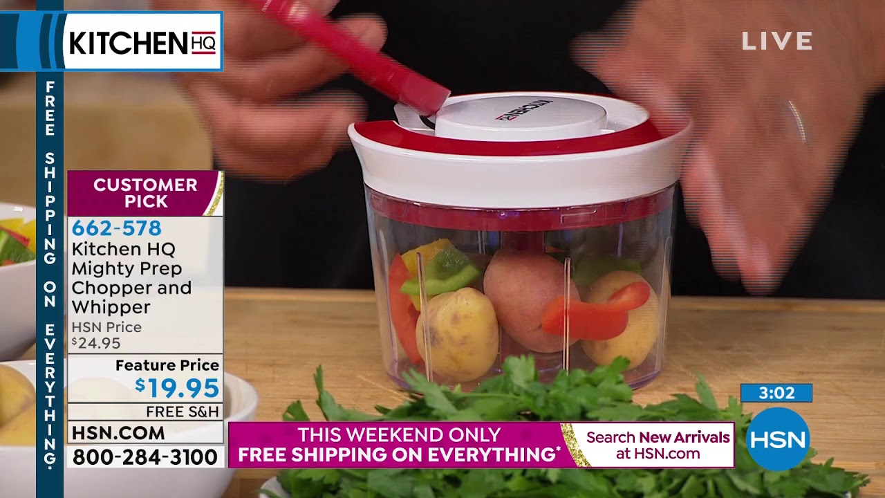 Kitchen HQ Mighty Prep Chopper and Whipper YouTube