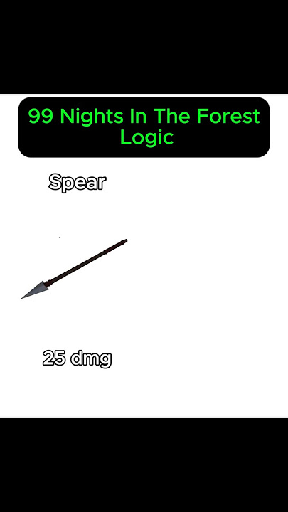 🔪 Spear vs Tactical Shotgun – You Won’t Believe the Damage in 99 Nights in the Forest 🤯