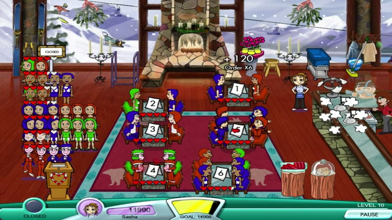 Diner Dash (Expansion): Seasonal Snack Pack - Level #40 - Winter Wonderland X