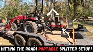 Portable Wood Splitting Setup! Hitting The Road