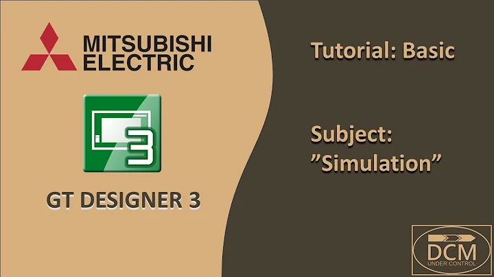 Mitsubishi GOT GT Designer3 - Tutorial Step by Step - HMI PLC Simulation