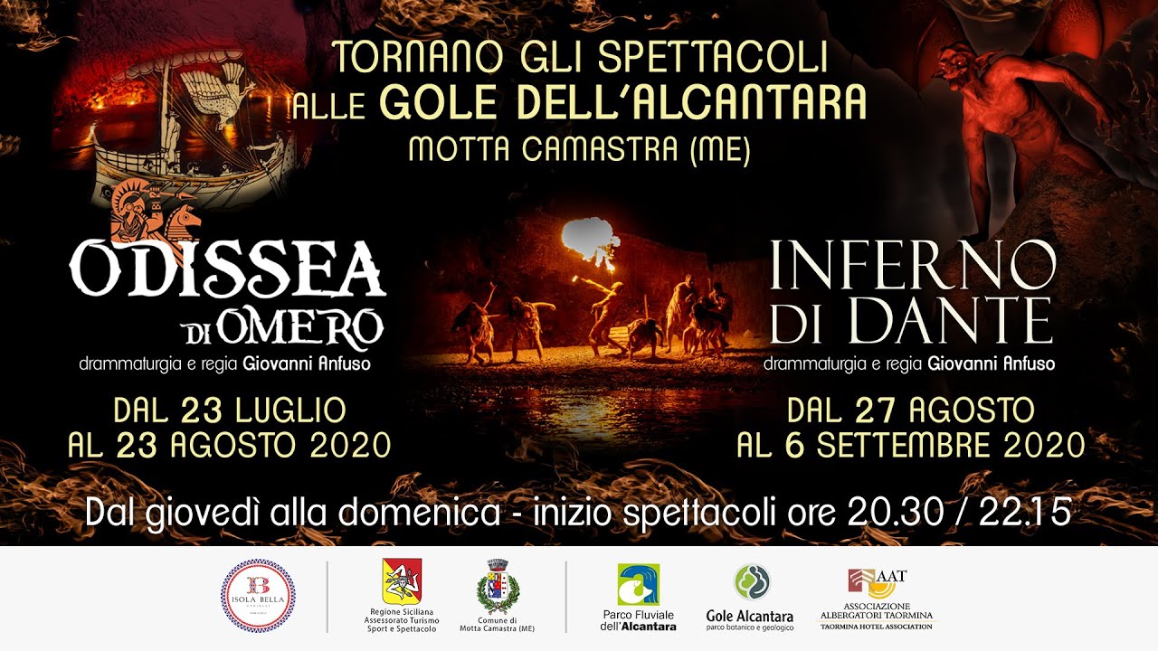 Spettacoli Teatrali Gole Alcantara 2020│Video trailer