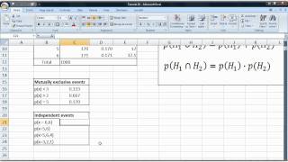 Basic statistics tutorial 33 Calculating probabilities